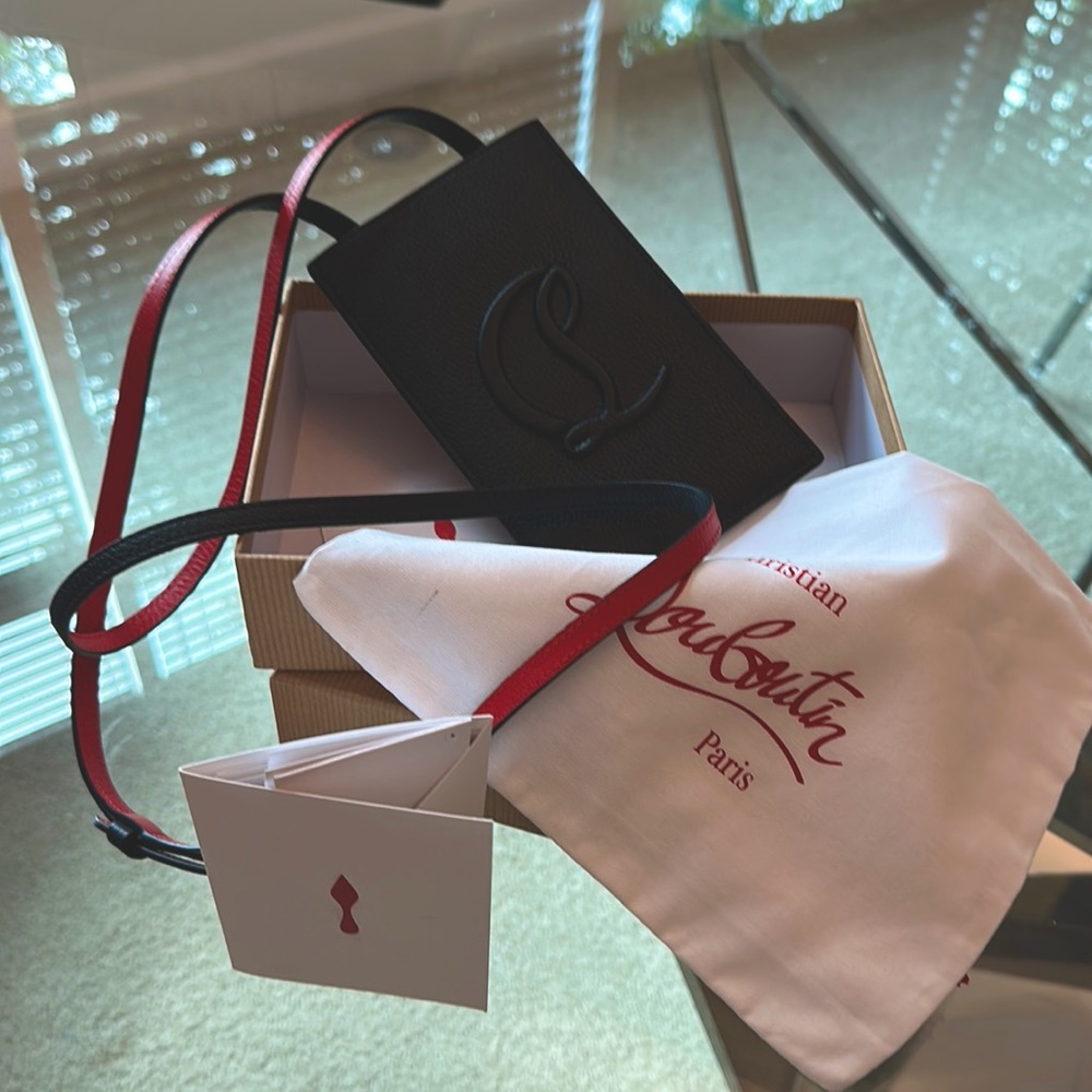 Christian Louboutin
By My Side Phone Pouch with Strap - black NWT